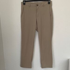 QOR Active Stretch Straight Men's Tan Golf  Pants Size 34/32